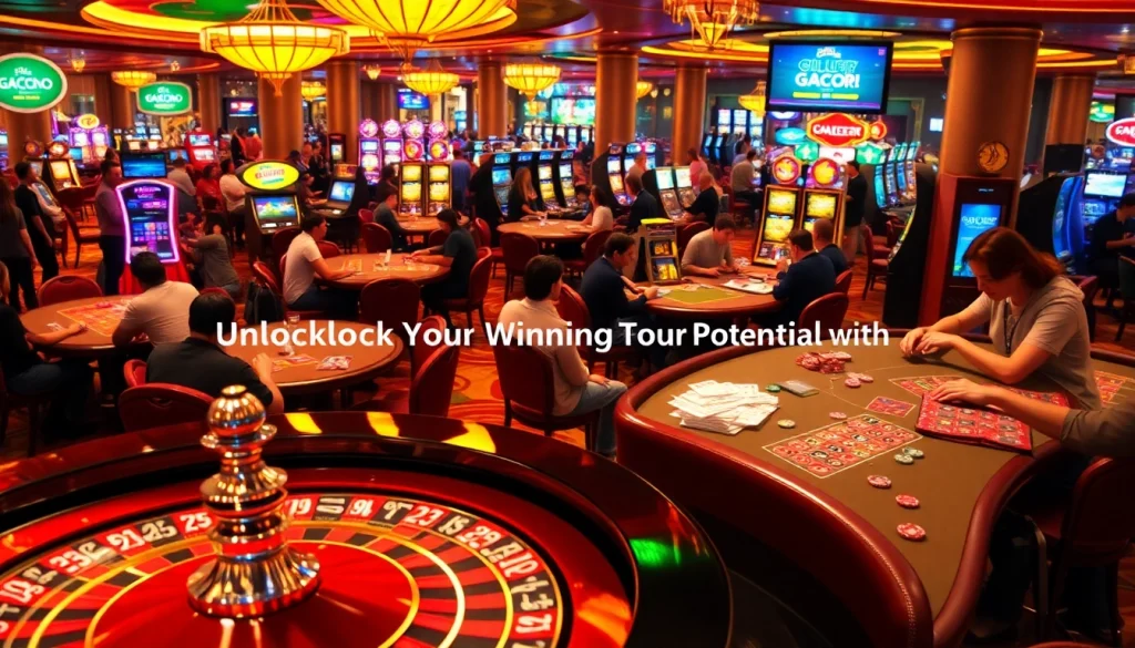 Exciting gambling scene featuring gacor123, roulette wheel, and enthusiastic players.